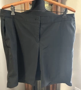 Nike Golf Performance Dri-Fit Shorts Black Colored Women's Size 12 - Picture 1 of 13