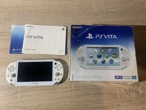 5794 PlayStation PS VITA 2000 Light Blue/White TESTED Very Good - Picture 1 of 14