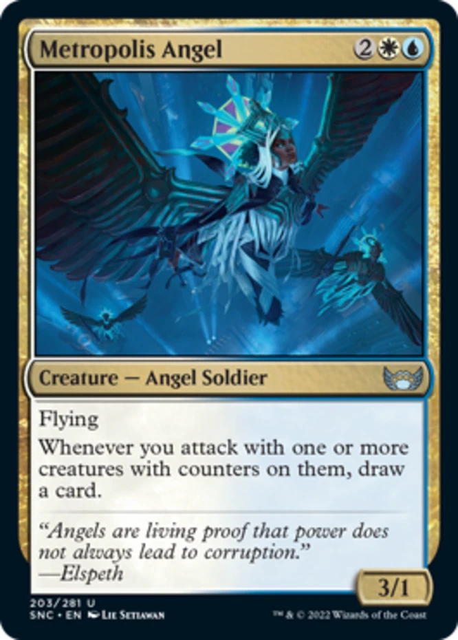 x1 Metropolis Angel - Streets of New Capenna - NM - MTG - Image 1 of 1