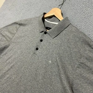 Polo Rag & Bone uomo XL grigia manica corta cotone casual colletto - Foto 1 di 10