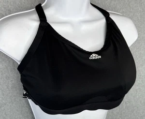 Sujetador deportivo Adidas AEROREADY negro espalda cruzada para mujer talla M almohadillas extraíbles - Imagen 1 de 7