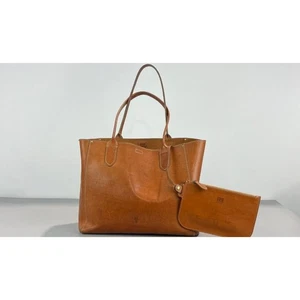 FRYE EUC CASEY EAST WEST LEATHER SHOPPERS TOTE BAG - Picture 1 of 6