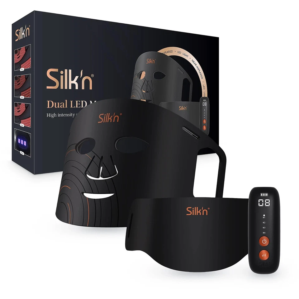Silk'n Dual LED | High Intensity Anti-Aging | LED Maske und LED Neck Mask | EU