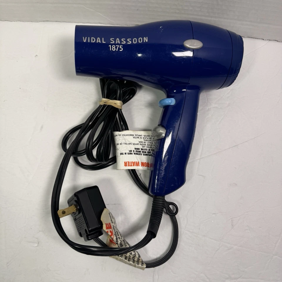 Secador de pelo Vidal Sassoon 1875 negro modelo VSDR5524 secador funciona bien 2 velocidades Foto 1 de 4