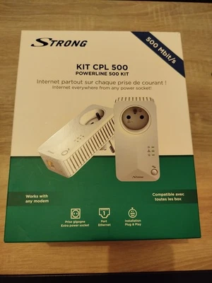 STRONG CPL Wi-Fi Kit Réseau Wi-Fi de Prise de Courant, 500 Mbit/s - Photo 1/2