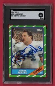 Randy White Signed 1986 Topps SGC Authentic Dallas Cowboys Maryland Terrapins - Picture 1 of 2