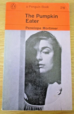 Penguin Book THE PUMPKIN EATER Penelope Mortimer 1964 Vintage Orange - Image 1 of 4
