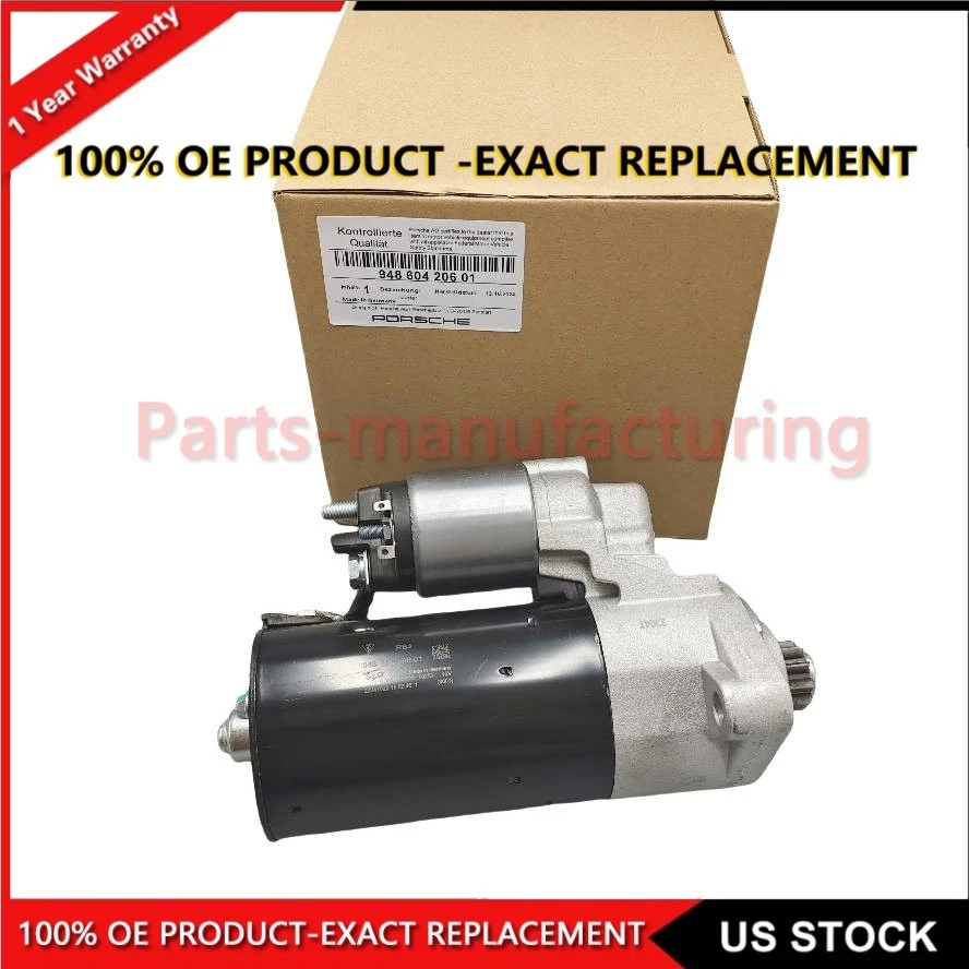 Starter For Porsche Cayenne 2008-10 V8 4.8L 94860420601 94860420600 US NEW - Image 1 of 4