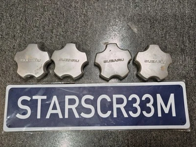 1994-1999 Subaru Legacy Center Caps Set Rims Wheels Tires - Image 1 of 4