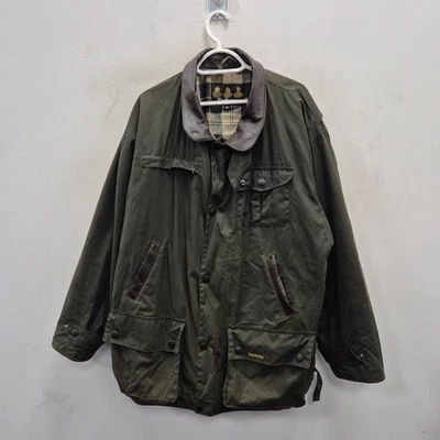 Chaqueta Abrigo Barbour Smu Bushman Trucker Country Farm Cera Impermeable Verde XL Foto 1 de 4
