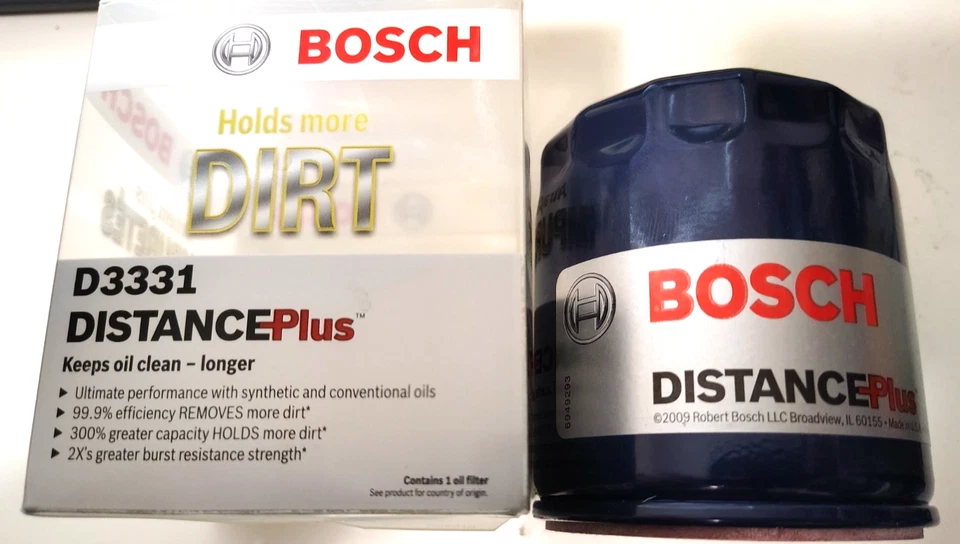 Filtro de óleo BOSCH D3331 Distance Plus alto desempenho - Imagem 1 de 2