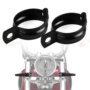 2Pcs Motorcycle Front Fork Bar Tube Clamp Fit 32mm-41mm Tubes for Honda Kawasaki - Picture 1 of 10