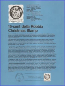 USA8 #1768 U/A PÁGINA DE RECUERDO FDC Navidad Virgen y Niño - Imagen 1 de 1