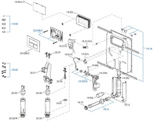 TUBO DI SCARICO COMPLETO DI CACCIATA CASSETTA INCASSO TODINI ART 14.12 - Imagen 1 de 1