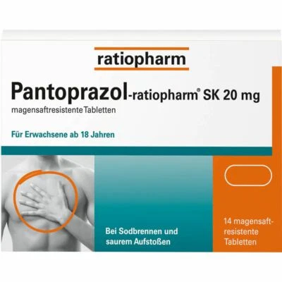 RATIOPHARM GMBH PANTOPRAZOL-ratiopharm SK 20 mg magensaftres.Tabl. 14 St PZN05520856