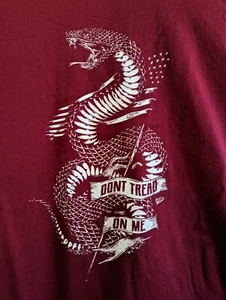 T-Shirt "Don't Tread On Me" Freedom And Liberty 4XL Burgund Baumwolle - Bild 1 von 3