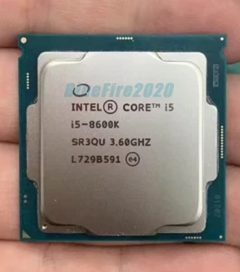 8th Gen Intel Core i5-8600K CPU 3.6 GHz 6-Core 9MB LGA1151 SR3QU TESTED FRE SHIP - Picture 1 of 4
