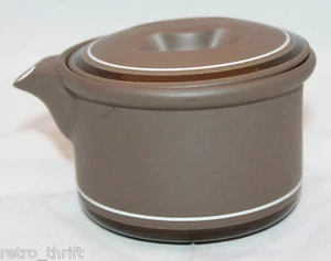 Vintage Arita Genesis Brown Creamer Small Pitcher with Lid 5243 Made in Japan - Picture 1 of 11