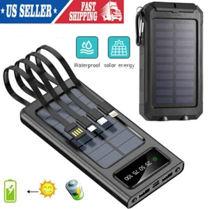4 USB Power Bank & LED Light Camping Hiking Emergencies Dual Ports Bright Light - Picture 1 of 13