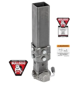 Bulldog BX1 Square Gooseneck Trailer Coupler 40K 3" Ball 4.5" Outer 4" Inner - Foto 1 di 3