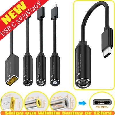 NEW 10cm 65W Laptop Charger Converter USB Type C PD Power Charging Cable Adapter - Image 1 of 4