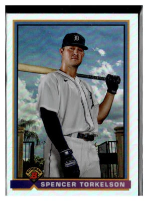 2021 Bowman #91B-ST Spencer Torkelson 1991 Bowman Detroit Tigers - Image 1 of 2
