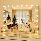 Hollywood Vanity Makeup Mirror with Lights, Large Lighted Mirror with 18pcs D...