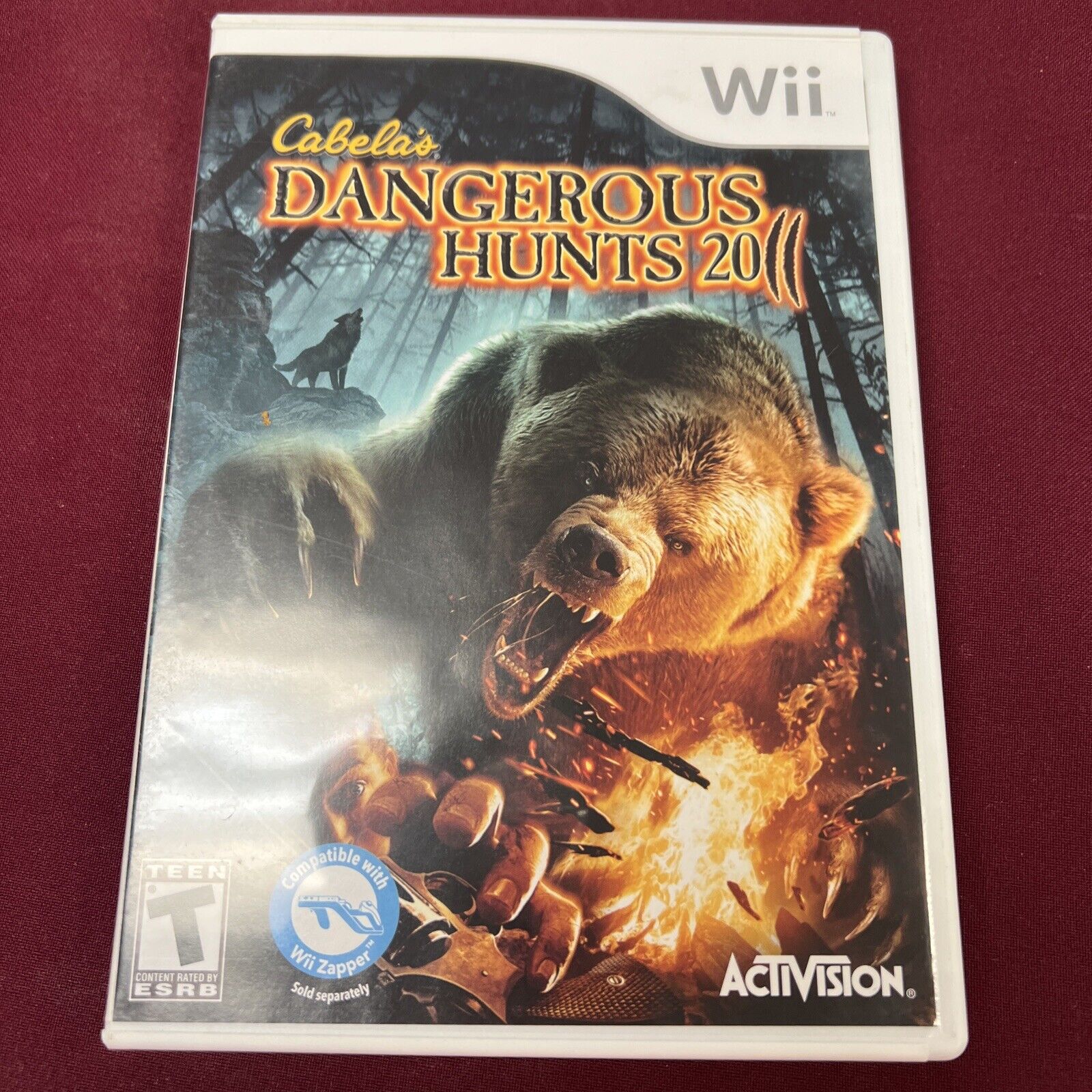 Cabela's Dangerous Hunts Special Edition 2011 Wii Game with Manual Preowned