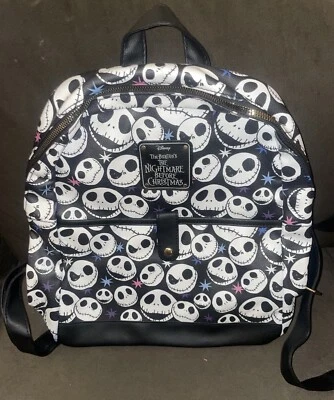 Pesadilla antes de Navidad Mochila Jack Skellington Negra Nueva Con Etiquetas Foto 1 de 4
