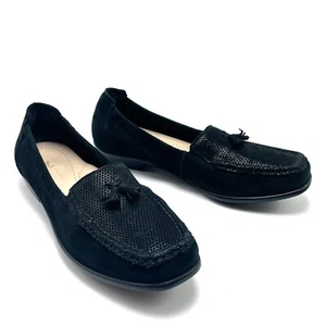 Zapatos Mocasines SAS Hope Borla Sin Cordones Negros Talla 8.5M Ballet Planos Cómodos - Imagen 1 de 11