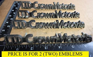 (2) FORD LTD CROWN VICTORIA CIRCA '90 SAIL PANEL ROOF EMBLEMS E8AB 54291 {5990} - Picture 1 of 10