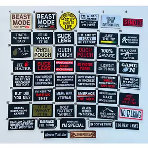 Hook & Loop Tactical Removable Morale Patch - Airsoft / Paintball / Military - Picture 1 of 55