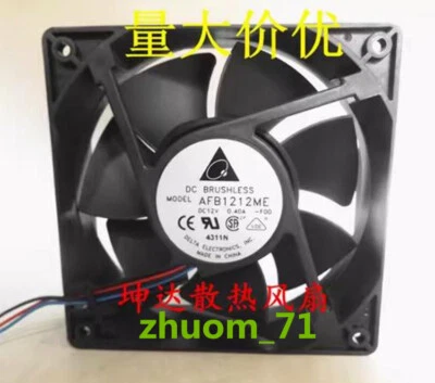 1PC DELTA AFB1212ME 12038 12V 0.4A Double ball silent chassis cooling fan - Image 1 of 2