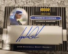 2008 Razor Signature Series - Black Andrew Cashner #160/199 🔥🔥🔥