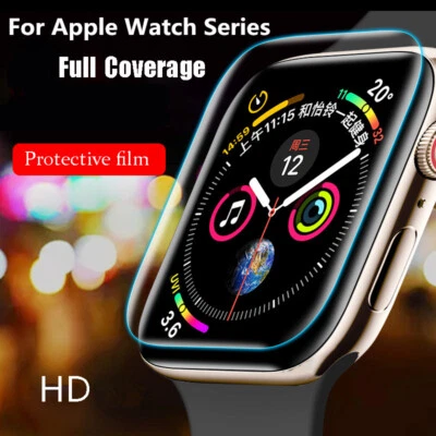 Screen Protector For Apple Watch Series 8 7 45MM SE 5 6 44MM 49MM Hydrogel Film - Image 1 of 4