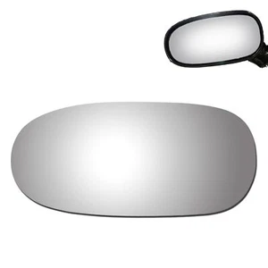 Mirror Glass Replacement For 1997-2004 Chevrolet Corvette Driver Left Side Flat - Bild 1 von 11