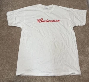 Vintage Budweiser Anvil Blue Bar XL Shirt OEM Anheuser Busch King of Beers - Picture 1 of 5