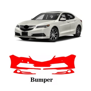 Película de protección de pintura PPF precortada parachoques delantero transparente para Acura TLX 2015 2016 2017 - Imagen 1 de 6