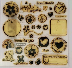 NEW Close to My Heart CTMH-D1082 MADE BY ME Clear Stamp Set  - Picture 1 of 2