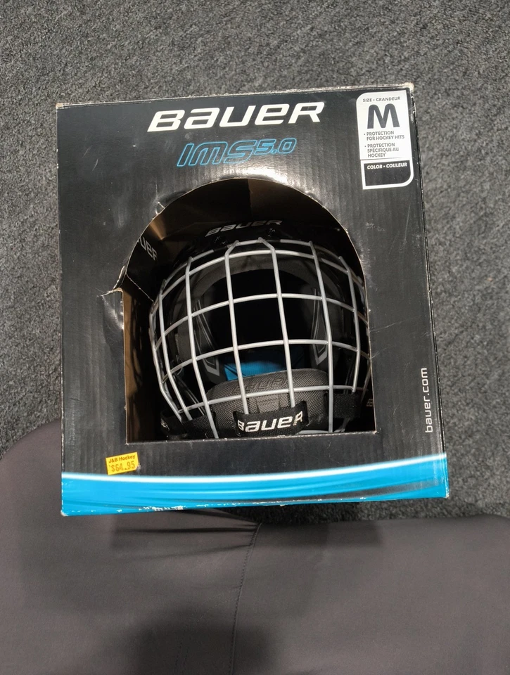 Bauer IMS 5.0 Mens Hockey Helmet With Cage BRAND