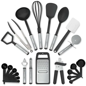 Set Utensili da Cucina 23 Pezzi Acciaio Inox Resistente al Calore Cucina Gadget Utensile - Foto 1 di 11