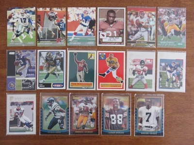 2000 to 2006 TOPPS NFL FOOTBALL X 17 CARDS. NICE LOT. MINT - image 1 of 4
