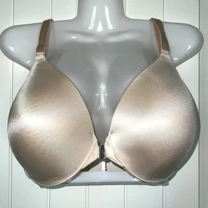 Soma Bra Vanishing Back Full Coverage 34G Nude Underwire Front Close EUC! - Picture 1 of 15