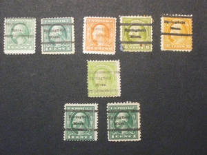US PRECANCEL WASHINGTON/FRANKLIN SET SPRINGFIELD MASS WITH APPLE 13c - Picture 1 of 1