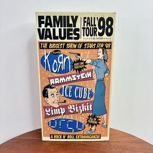 Family Values Fall Tour '98 VHS Korn Rammstein Ice Cube Limp Bizkit Orgy - Picture 1 of 7
