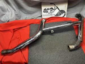 Genuine Harley Sportster Front Rear Exhaust Headers Header Pipe With Shields - Picture 1 of 9