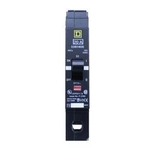 SQUARE D EDB14020 1 POLE 20 AMP 277V 18KA THERMAL MAGNETIC CIRCUIT BREAKER - Picture 1 of 2
