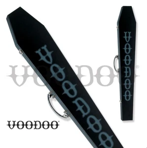 Voodoo VODCOFA 1Bx1S Negro/Plateado Ataúd Billar Cuello Piscina Estuche Palo - Imagen 1 de 1