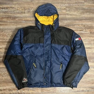 Vintage 90s Tommy Hilfiger Expedition Down Filled Puffer Coat Jacket Size XL - Picture 1 of 9