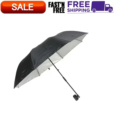 Ozark Silla Trail Paraguas con Abrazadera, Negro, Silla Grande 42"x42" No Incluida Foto 1 de 4